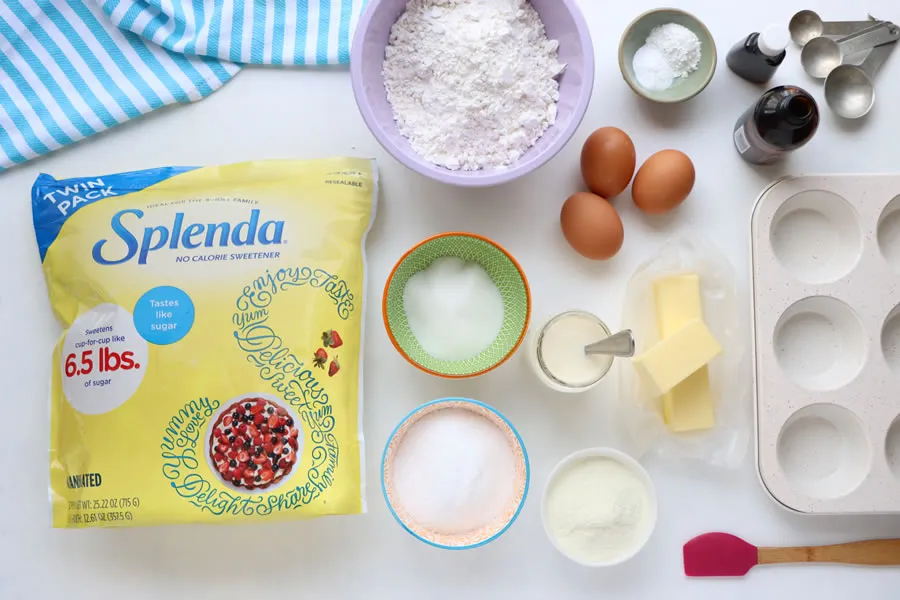 clickbizhub ingredients for the bunny butt cupcakes