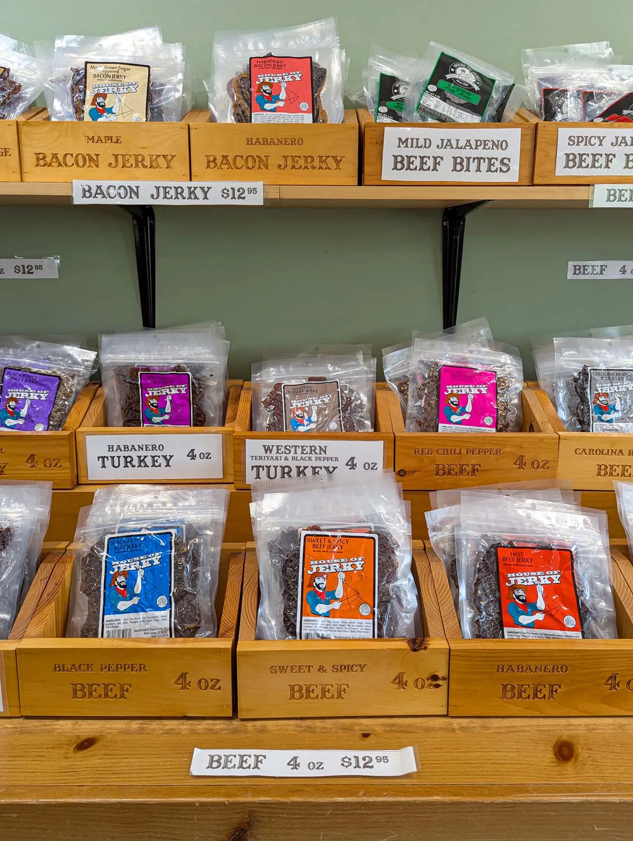 clickbizhub a selection display of jerky at bucks county house of jerky