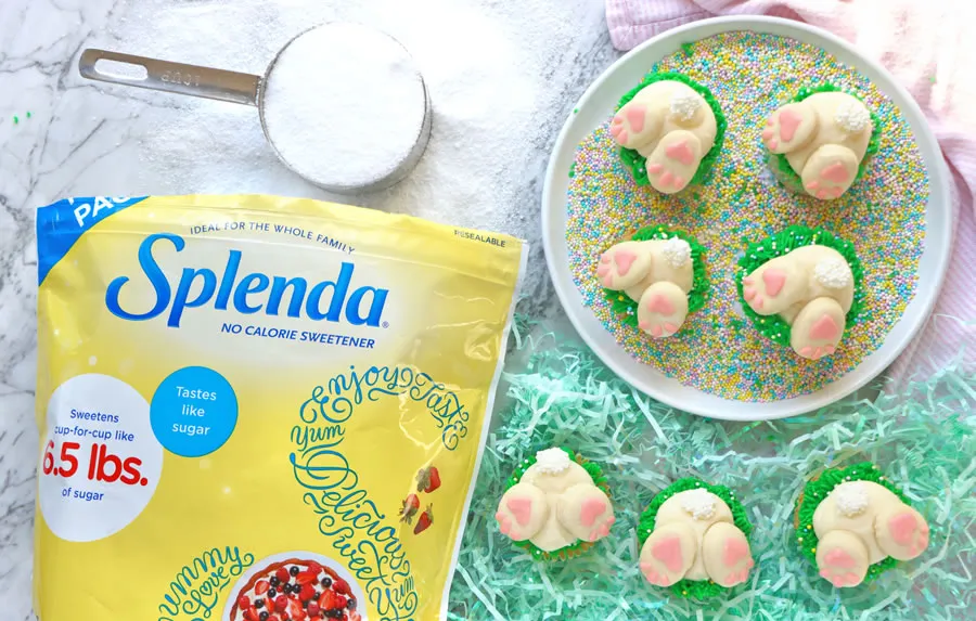 clickbizhub low sugar bunny butt cupcakes made with splenda